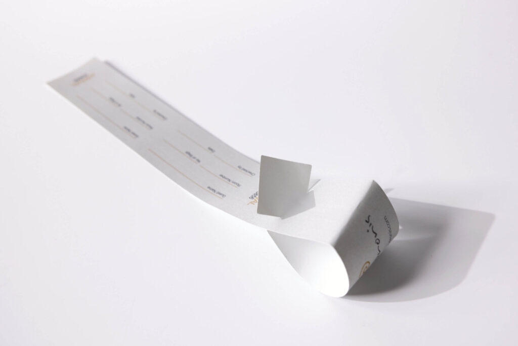 luggage tag paper