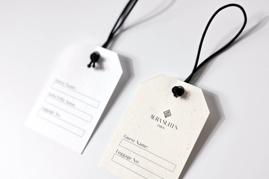 luggage tag paper