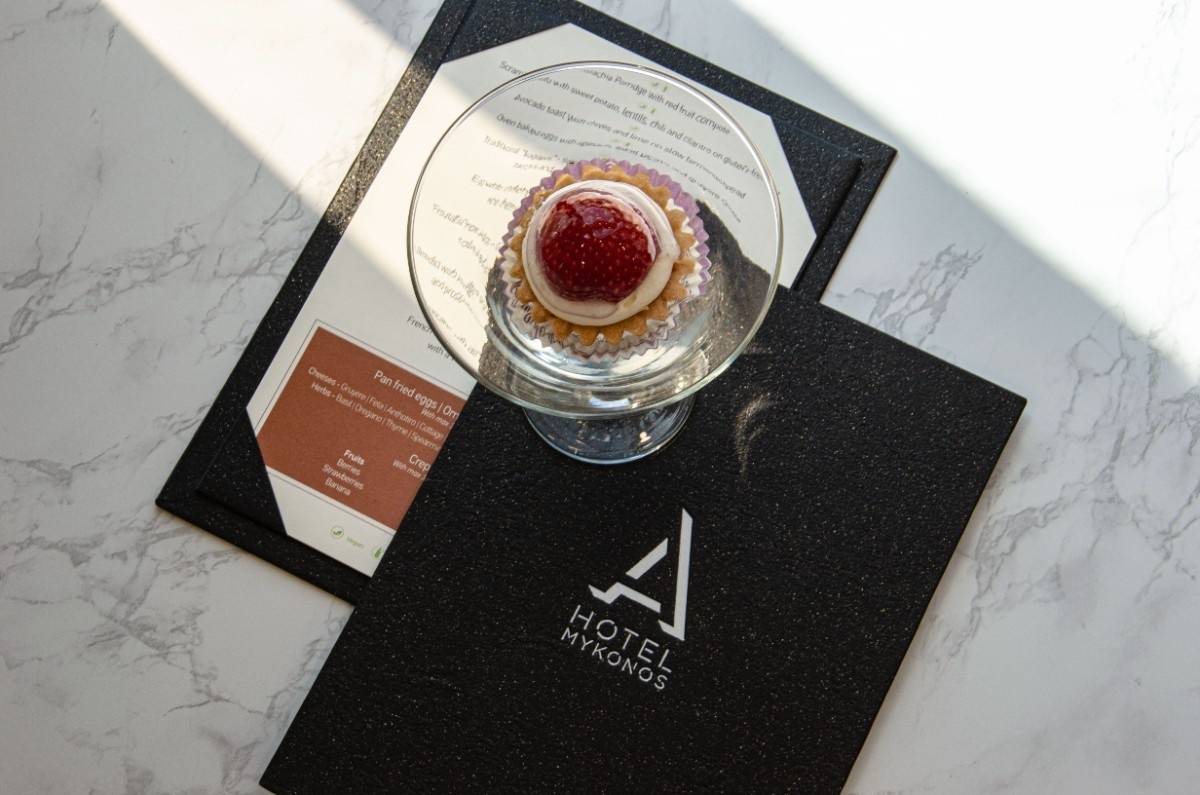 Board menu desserts breakfast ahotel