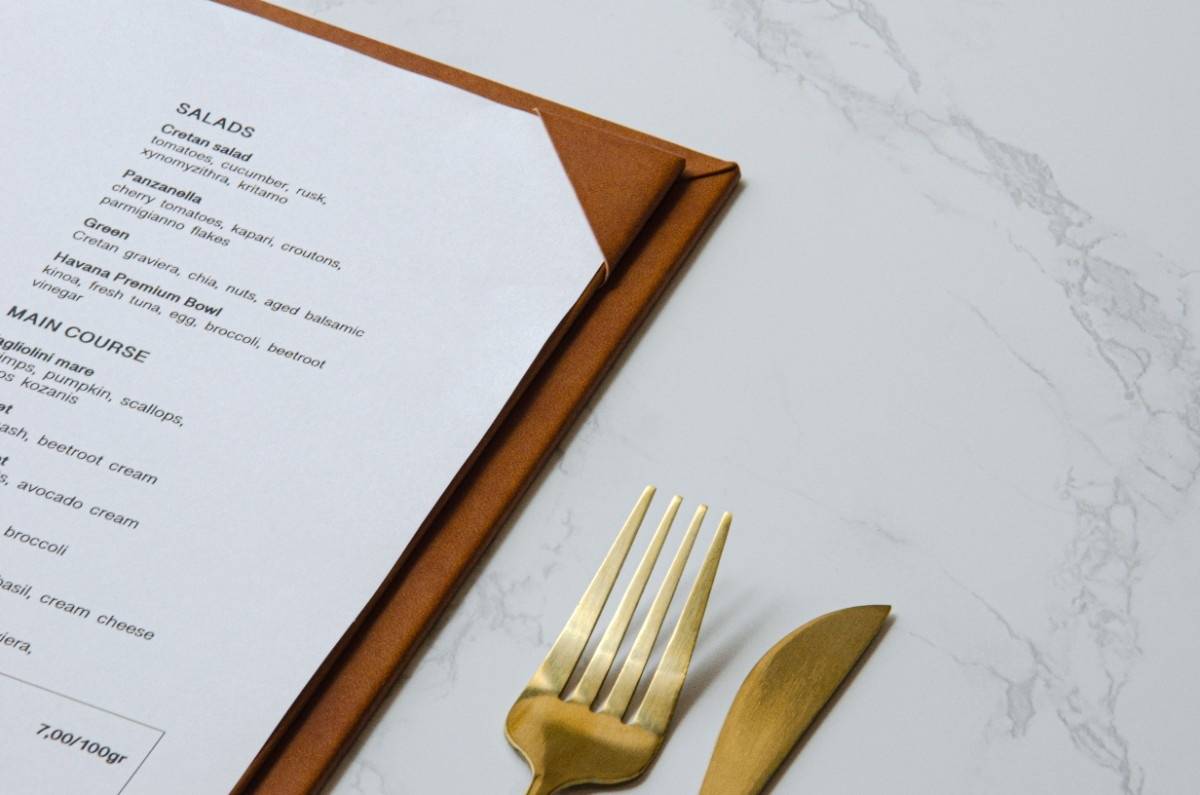 board menu food salty edge