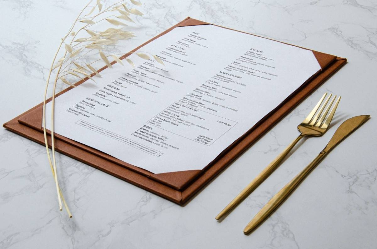 board menu food salty edge