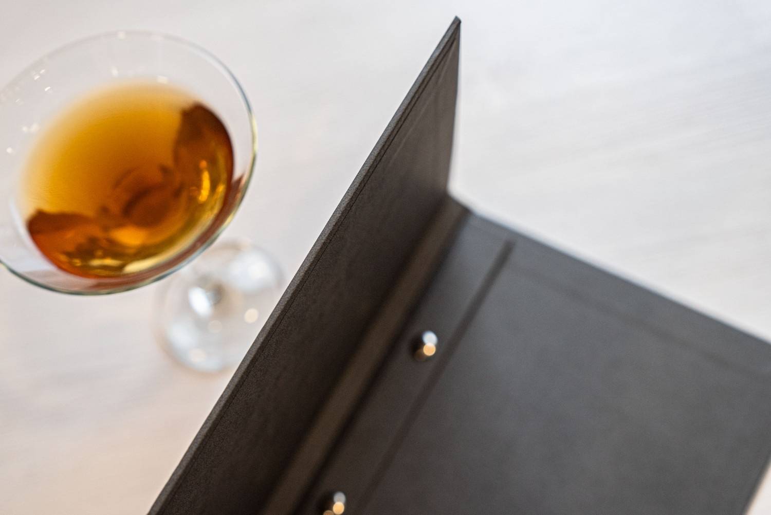 hard cover menu bev bar teatro ikos