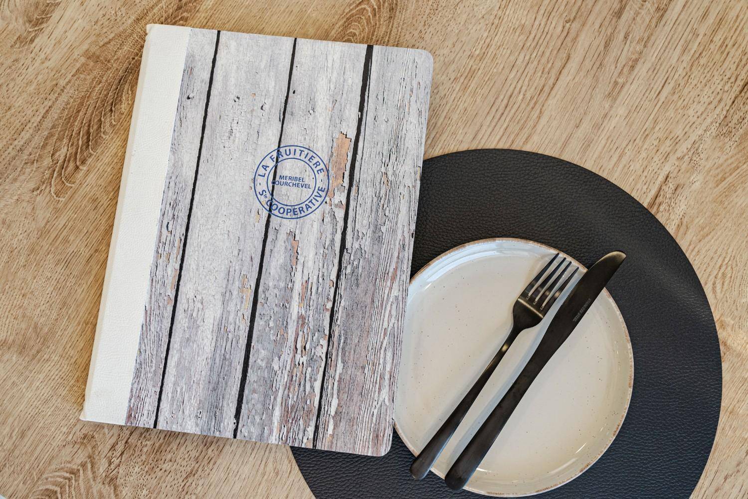 hard cover menu food bonaloca
