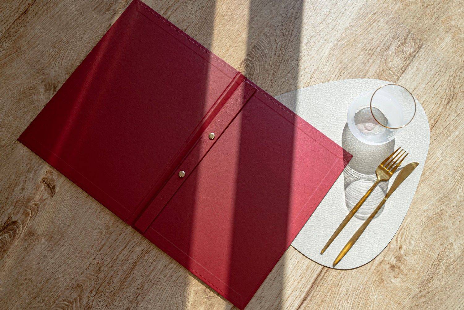 hard cover menu food anaya