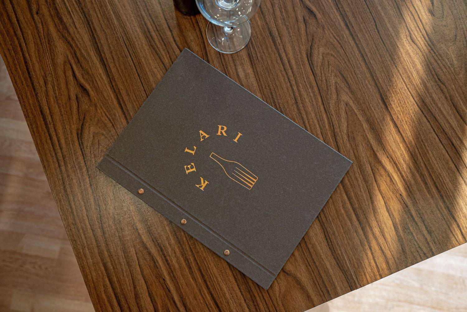 hard cover menu wine kelari ella resorts