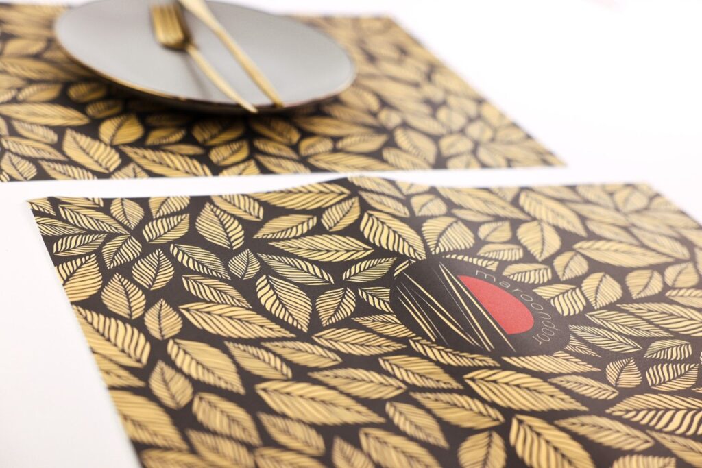 soft placemat maroondoor
