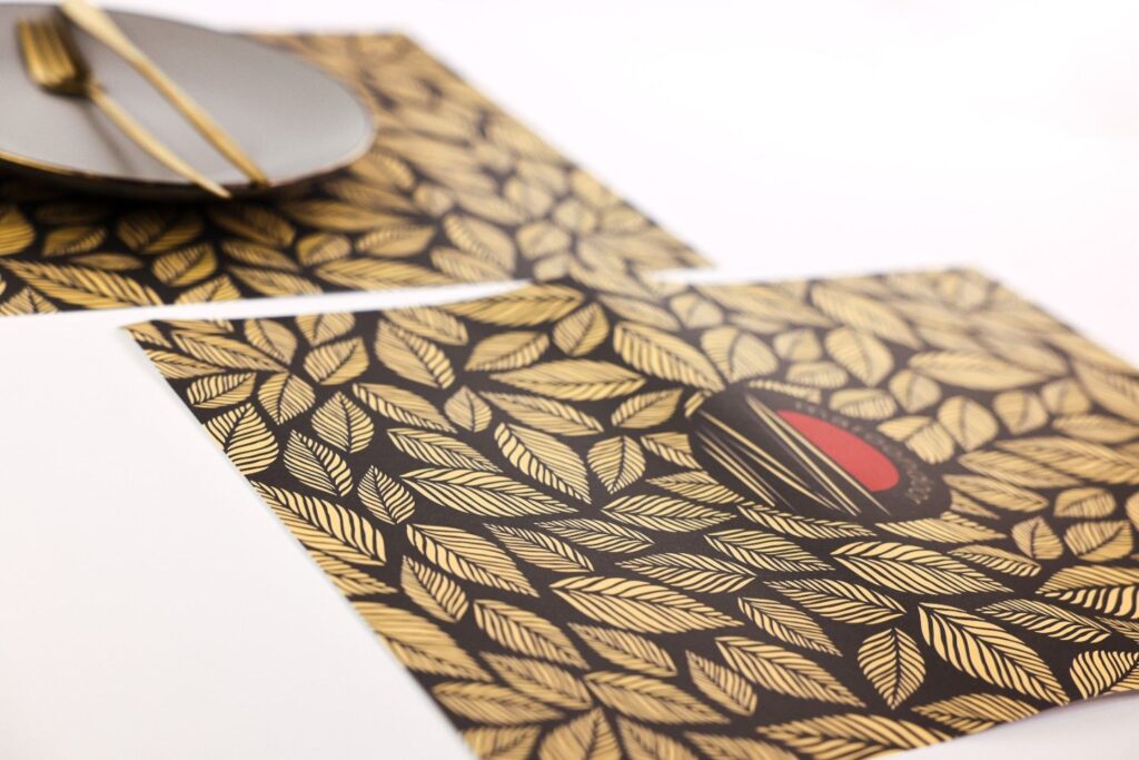 soft placemat maroondoor
